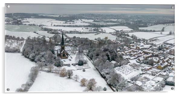 Wentworth Winter Acrylic by Apollo Aerial Photography