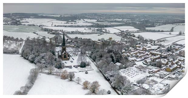 Wentworth Winter Print by Apollo Aerial Photography