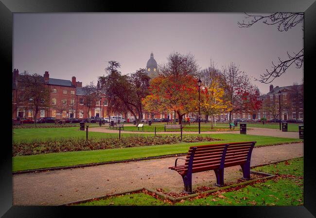 Park Square Leeds Framed Print by Alison Chambers