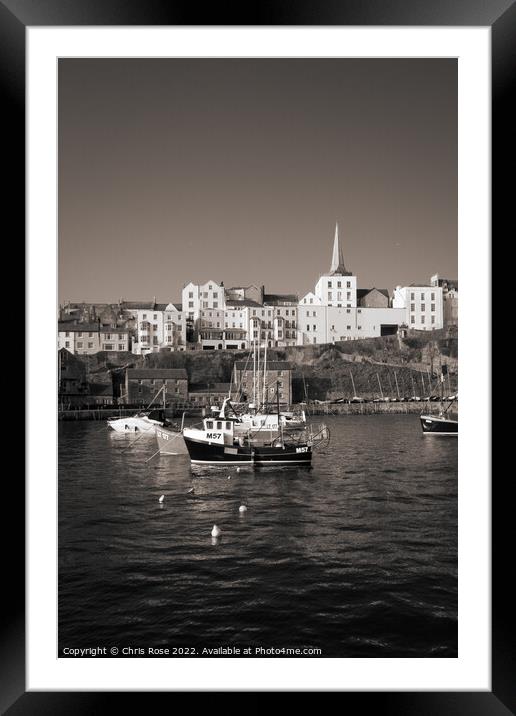 Tenby Harbour Framed Mounted Print by Chris Rose