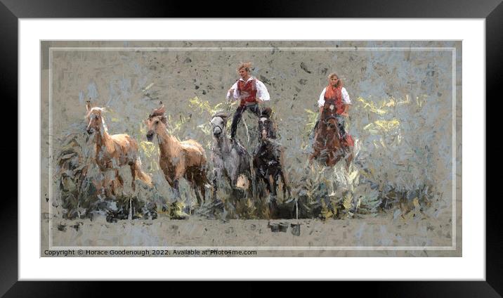 Riding High Framed Mounted Print by Horace Goodenough