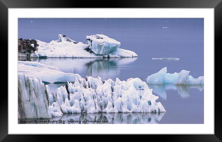 Vatnajökull glacier Framed Mounted Print by James Buckle