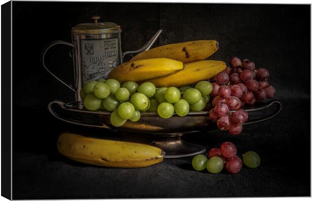 The fruit bowl Canvas Print by Horace Goodenough
