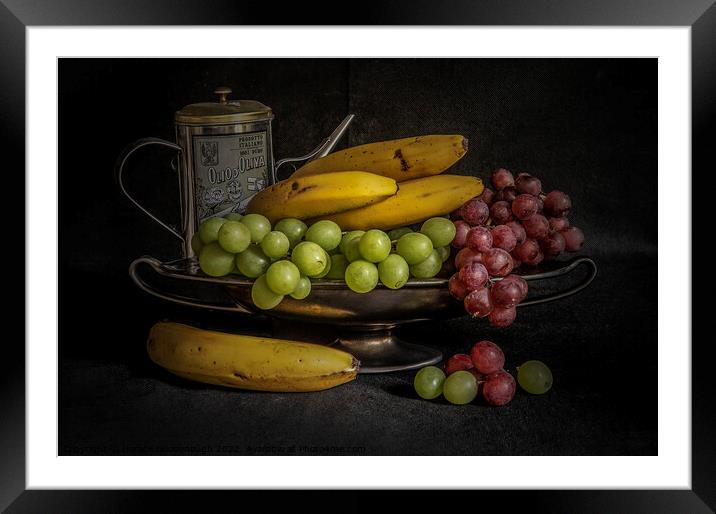 The fruit bowl Framed Mounted Print by Horace Goodenough
