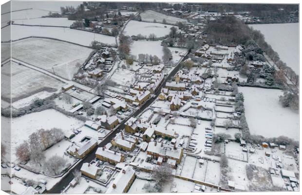 Wentworth Snow Scene Canvas Print by Apollo Aerial Photography