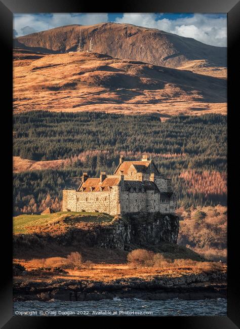 Duart Castle - Isle of Mull Framed Print by Craig Doogan