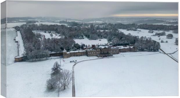 Wentworth Woodhouse Winter Wonderland Canvas Print by Apollo Aerial Photography