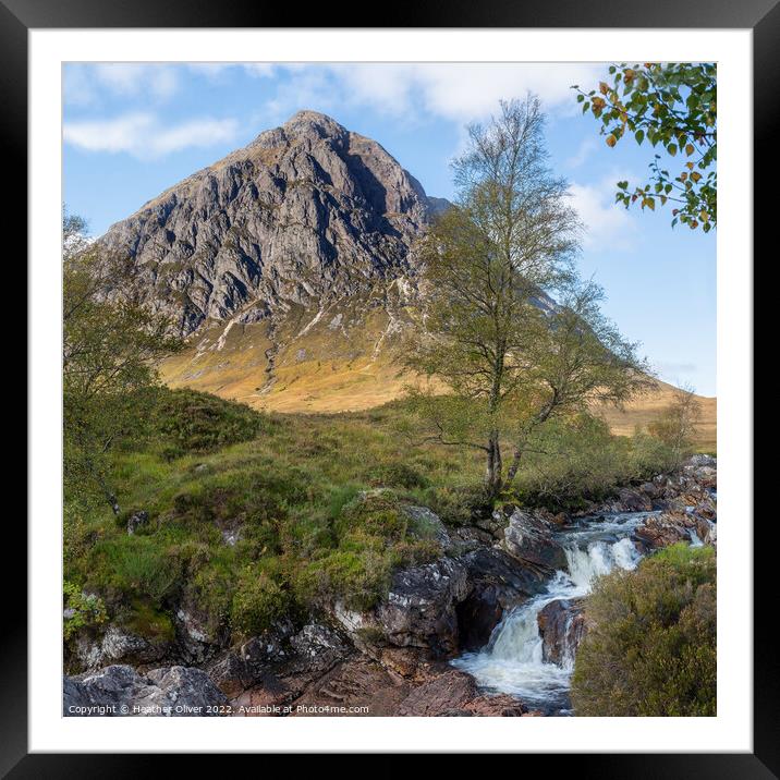 Buchaille Etive Mor, Scotland Framed Mounted Print by Heather Oliver