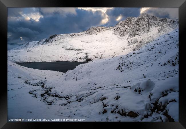Snowdonia Winter Framed Print by Nigel Wilkins