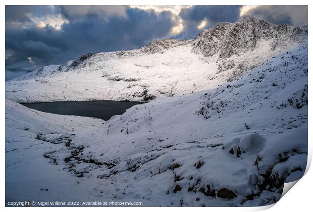 Snowdonia Winter Print by Nigel Wilkins