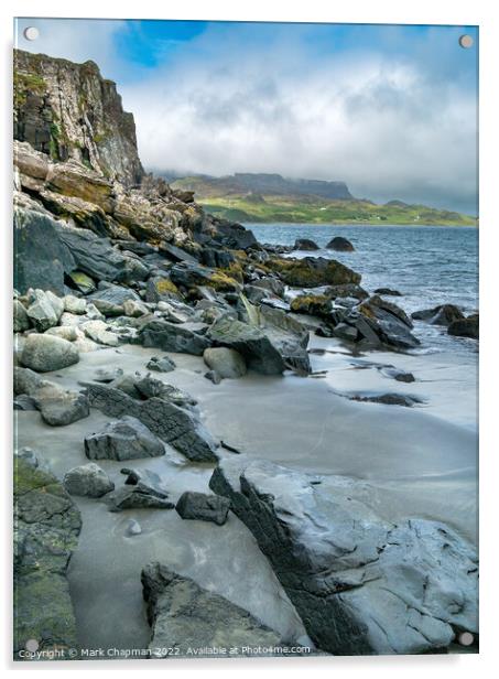 Staffin Beach and Flodigarry, Trotternish, Skye Acrylic by Photimageon UK