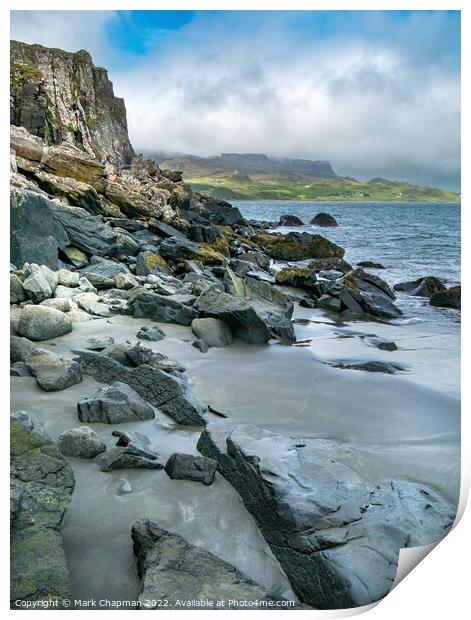Staffin Beach and Flodigarry, Trotternish, Skye Print by Photimageon UK