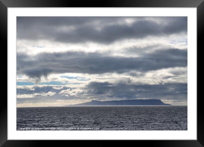 Clouds over Eigg Scotland Framed Mounted Print by Simon Connellan