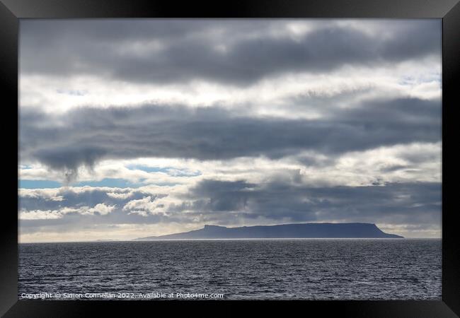 Clouds over Eigg Scotland Framed Print by Simon Connellan