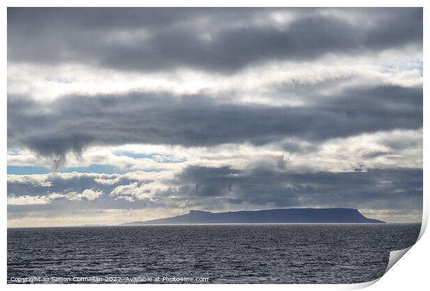 Clouds over Eigg Scotland Print by Simon Connellan
