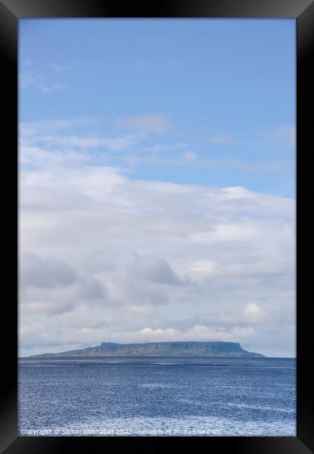 the isle of Eigg Framed Print by Simon Connellan
