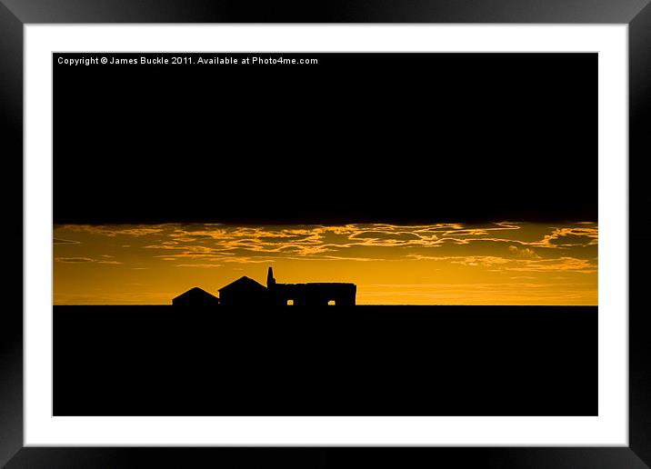 Icelandic Sunset Framed Mounted Print by James Buckle