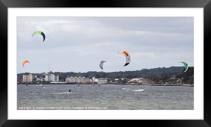 Kitesurfing Framed Mounted Print by Horace Goodenough