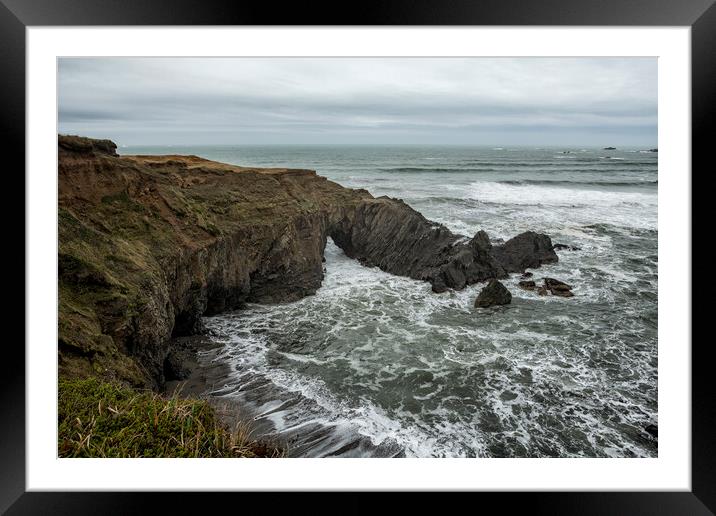 The Sea from Otter's Point Framed Mounted Print by Belinda Greb