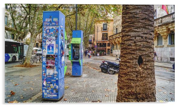 Palma City Mallorca Acrylic by Peter F Hunt
