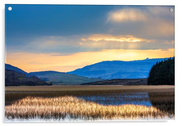Loch Cill Chriosd, Isle of Skye Acrylic by Jim Monk