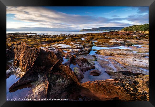 Pirate's Cove, Isle of Arran Framed Print by Jim Monk