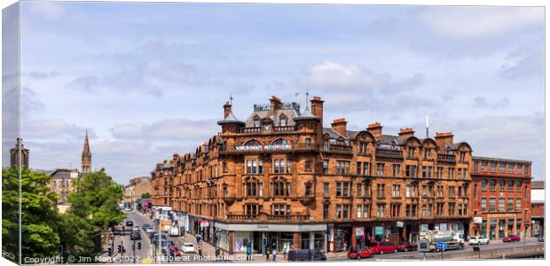 St. George's Mansions, Glasgow Canvas Print by Jim Monk