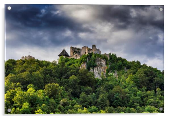 Celje Castle In Slovenia Acrylic by Artur Bogacki