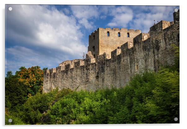 Celje Castle Stone Wall Acrylic by Artur Bogacki