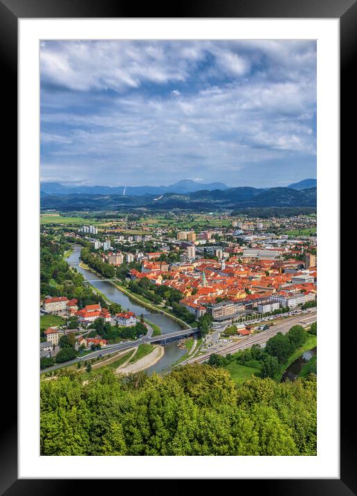 City of Celje in Slovenia Framed Mounted Print by Artur Bogacki