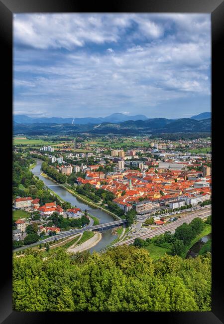 City of Celje in Slovenia Framed Print by Artur Bogacki