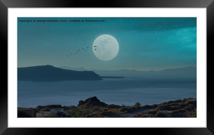 Moonlit Serenade Framed Mounted Print by George Davidson