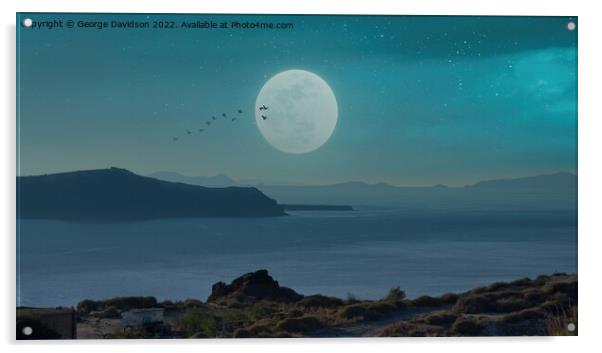 Moonlit Serenade Acrylic by George Davidson
