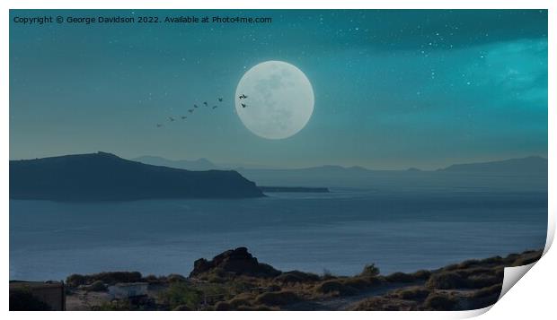Moonlit Serenade Print by George Davidson
