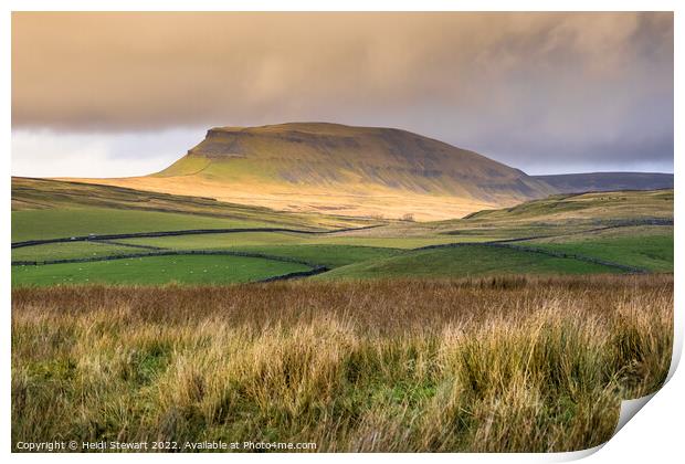 Pen y ghent Yorkshire Dales Print by Heidi Stewart