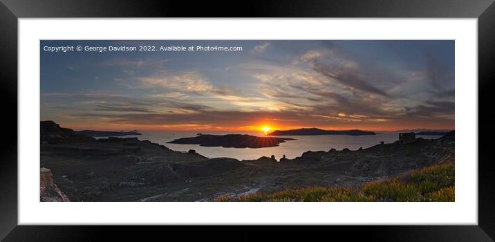 Sundown Framed Mounted Print by George Davidson