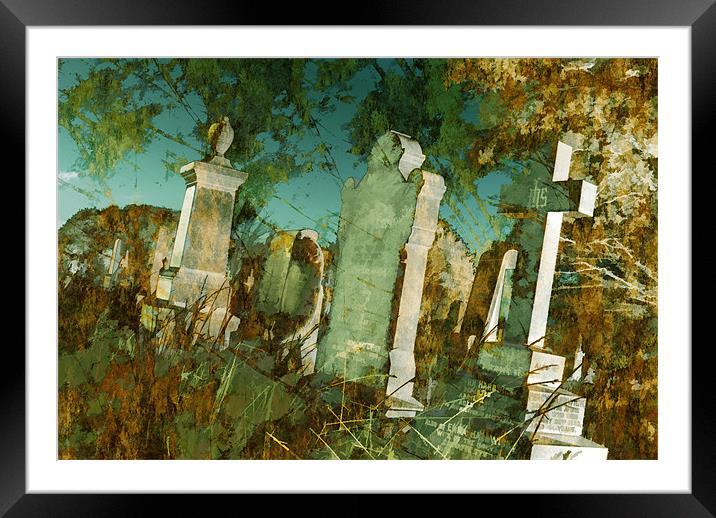 Abandoned cemetery Framed Mounted Print by Maria Tzamtzi Photography