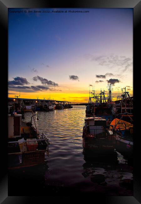 North Shields Fish Quay at Dusk Framed Print by Jim Jones