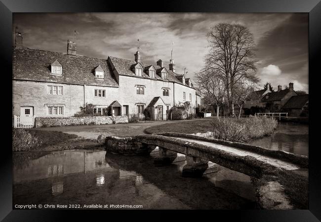 England, Cotswolds, Lower Slaughter Framed Print by Chris Rose