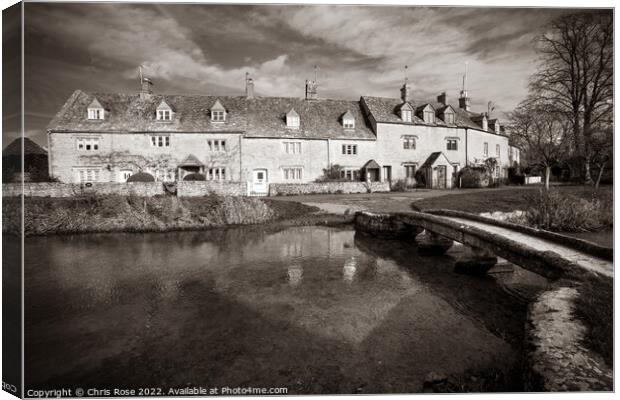 England, Cotswolds, Lower Slaughter Canvas Print by Chris Rose