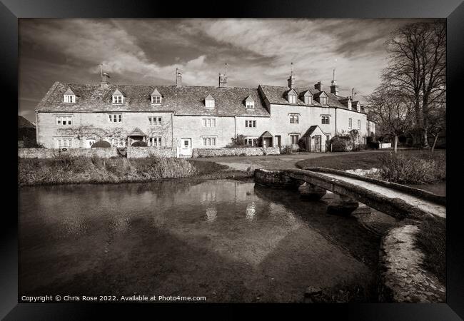 England, Cotswolds, Lower Slaughter Framed Print by Chris Rose