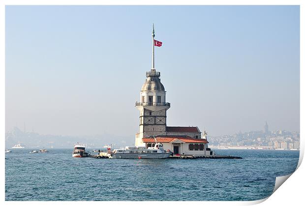 Istanbul. Light-house. Print by Nelly Gogus