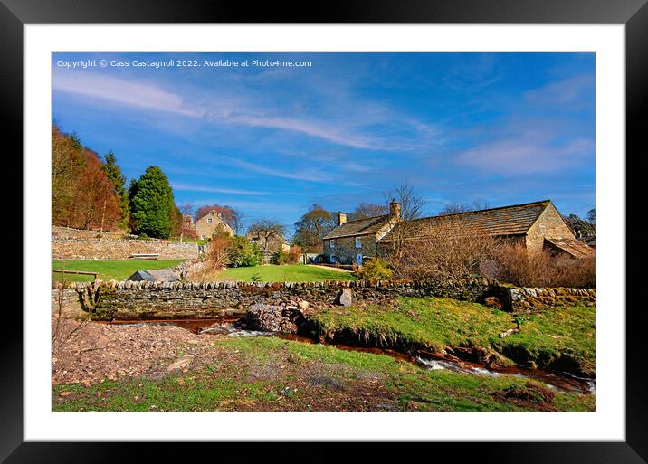 Blanchland village, Northumberland. Framed Mounted Print by Cass Castagnoli