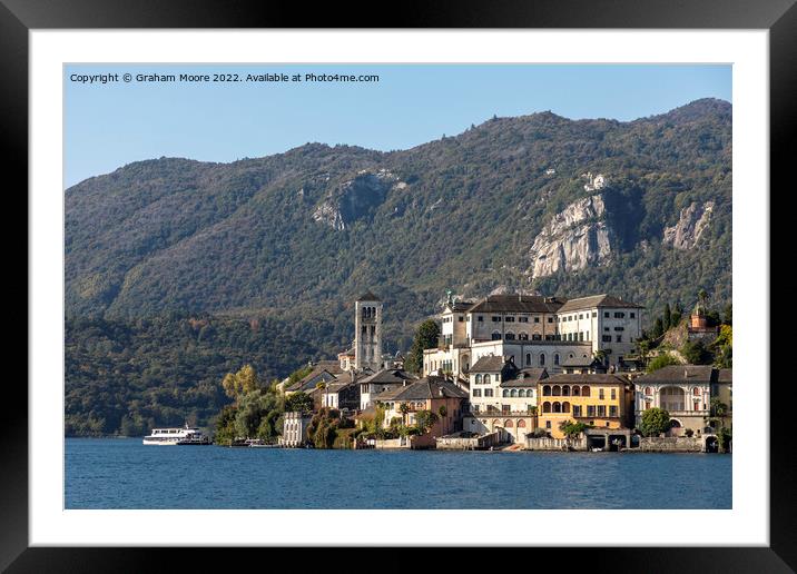 Lake Orta Framed Mounted Print by Graham Moore