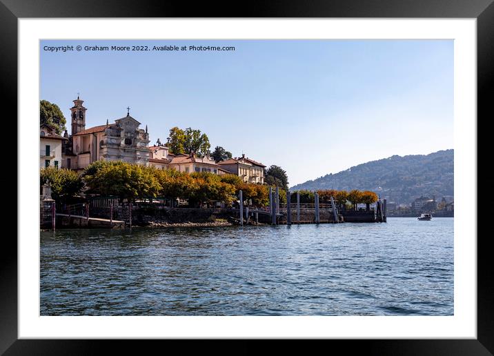 Stresa on Lake Maggiore Framed Mounted Print by Graham Moore