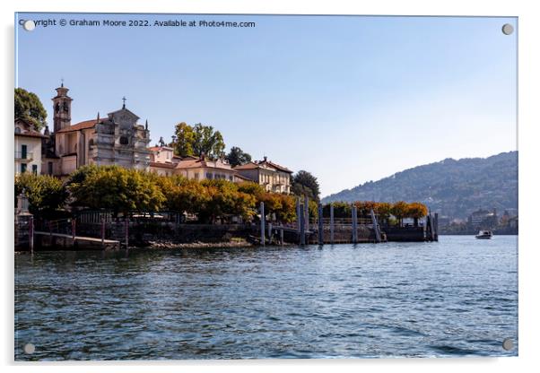 Stresa on Lake Maggiore Acrylic by Graham Moore