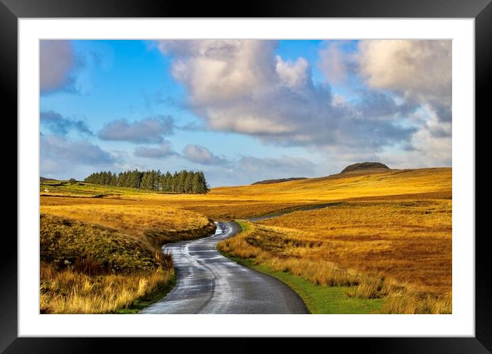 The road forward Framed Mounted Print by Jack Marsden