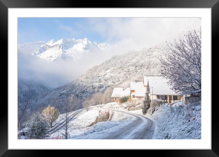 Serenity in the French Alps Framed Mounted Print by Graham Custance