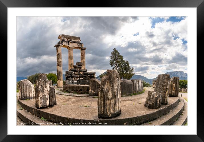 Tholos of Delphi Framed Mounted Print by DiFigiano Photography