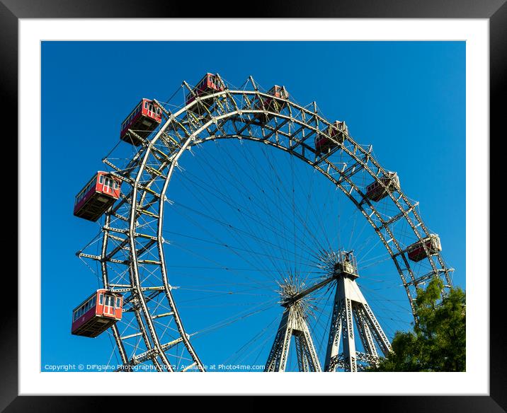 Prater Ferris Wheel Framed Mounted Print by DiFigiano Photography